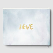 Waterverf Blauwgroen goudmakerij Gastenboek (Achterkant)