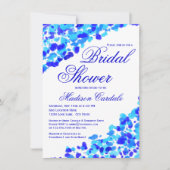 Waterverf Blauwgroen koninklijk blauw Vrijgezellen Kaart (Voorkant)