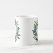 Waterverf Blauwgroen monogram  met baard Koffiemok (Center)