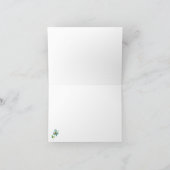  Waterverf Blauwgroen papavers Aangepast Bedankkaart (Binnen)