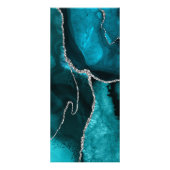 waterverf blauwgroen prijslijst agentschappen reclamekaart (Achterkant)