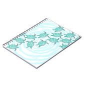 Waterverf Blauwgroen Zeeen Notitieboek (Linkerzijde)