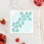 Waterverf Blauwgroen Zeeen Servetten (Insitu)