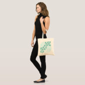 Waterverf Blauwgroen Zeeen Tote Bag (Voorkant (model))