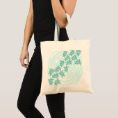 Waterverf Blauwgroen Zeeen Tote Bag (Voorkant (product))