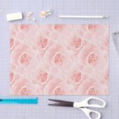 Waterverf Bleekroze Rozen Bloemig Tissuepapier (Craft)