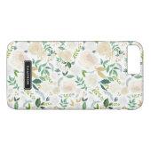 Waterverf Bleke Pioenen Custom iPhone 8 Plus Hoesj Case-Mate iPhone Case (Achterkant (Horizontaal))