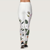 Waterverf Bleke Rozen Ballerina Leggings (Achterkant)