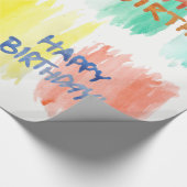 Waterverf blij marmerpapier cadeaupapier (Hoek)