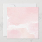 Waterverf Bliss | Blush Pink Floral Wreate Kaart (Achterkant)