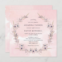 Waterverf Bliss | Blush Pink Floral Wreate