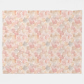 Waterverf Blob Patroon Fleece Deken (Voorkant (Horizontaal))