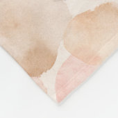 Waterverf Blob Patroon Fleece Deken (Hoek)