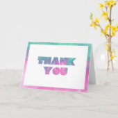 Waterverf Block Dank u kaart (Gele Bloem)