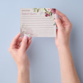 Waterverf Bloedbad voor huwelijksadvisering Flyer (Hand)