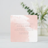 waterverf bloedige geboorteaankondiging aankondiging (Staand voorkant)