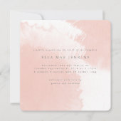 waterverf bloedige geboorteaankondiging aankondiging (Voorkant)