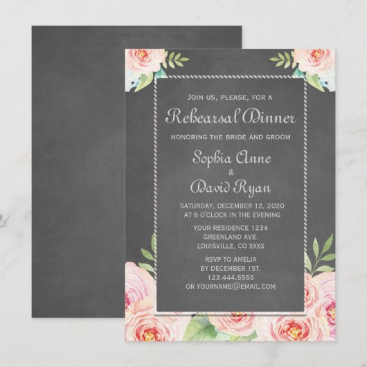 Waterverf Bloedkool repetitie Kaart (Voorkant / Achterkant)