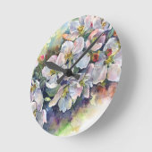 Waterverf bloei appelboom bruiloft ronde klok (Hoek)