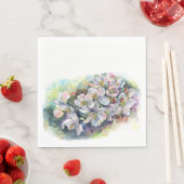 Waterverf bloei appelboom bruiloft servet (Insitu)