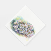 Waterverf bloei appelboom bruiloft servet (Hoek)