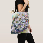Waterverf bloei appelboom bruiloft tote bag (Dichtbij)