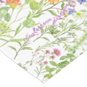 Waterverf bloeiend kruid korte tafelloper (Hoek)