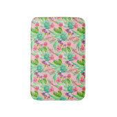 Waterverf bloeiend Succulents Patroon Badmat (Voorkant Verticaal)