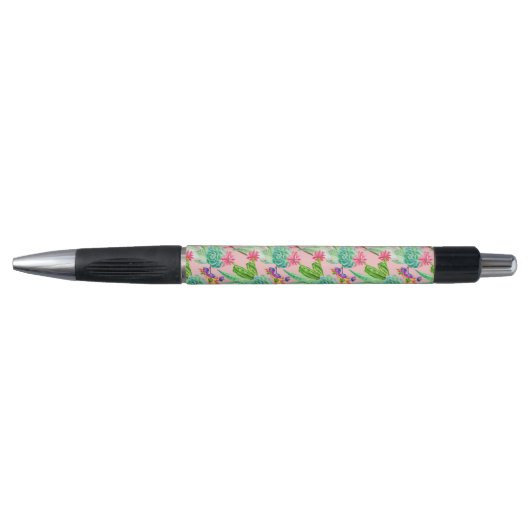 Waterverf bloeiend Succulents Patroon Pen (Voorkant)