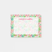 Waterverf bloeiend Succulents Patroon Post-it® Notes (Voorkant)