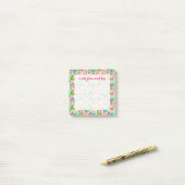 Waterverf bloeiend Succulents Patroon Post-it® Notes (Op bureau)
