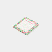 Waterverf bloeiend Succulents Patroon Post-it® Notes (Schuin)