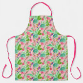 Waterverf bloeiend Succulents Patroon Schort (Voorkant)