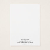 Waterverf Bloeiende Cactus · Ketting Display Visitekaartje (Achterkant)