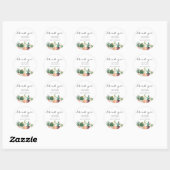 Waterverf Bloeiende Cactuspotten Aangepaste Bedank Ronde Sticker (Vel)