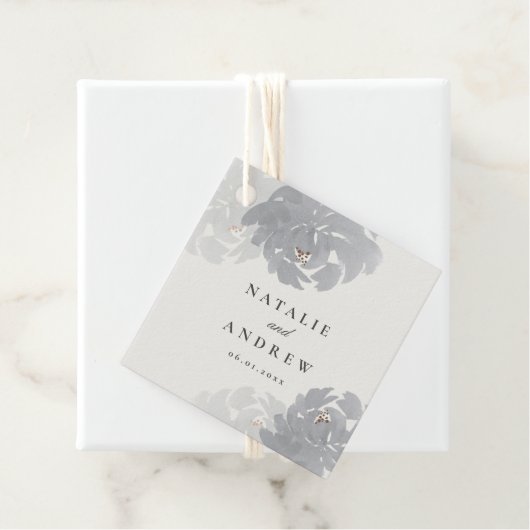 Waterverf bloeit bloemenbruiloft bedankjes labels (In situ)