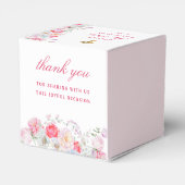 Waterverf Bloeit Eerste Communie Hart Bedankdoosjes (Achterkant)