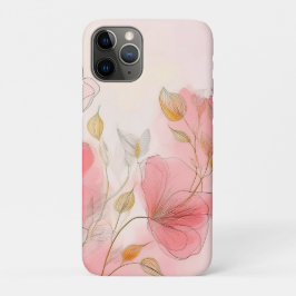 Waterverf bloeit elegante achtergrond Case-Mate iPhone case