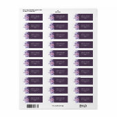 Waterverf Bloem Adreslabel Etiket (Full Sheet)