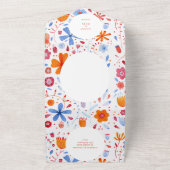 Waterverf Bloem All In One Uitnodiging (Buitenkant)