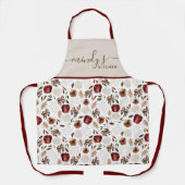 Waterverf Bloem All-Over Print Schort (Voorkant)