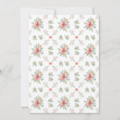 Waterverf Bloem Baby Douche Uitnodigingen (Achterkant)