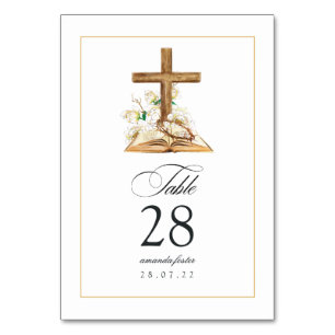 Waterverf Bloem Baptism/ Doop/ Inwijding Kaart