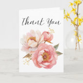 Waterverf bloem bedank kaart  (Gele Bloem)