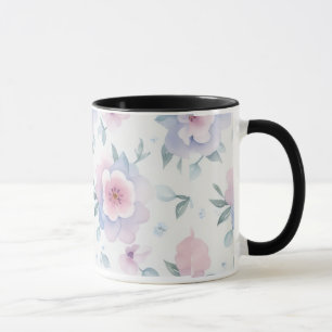 waterverf bloem bloem koffiemok mok