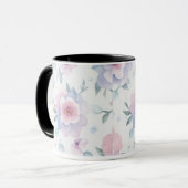 waterverf bloem bloem koffiemok mok (Voorkant links)
