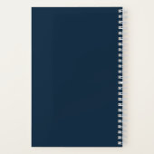 Waterverf Bloem Bloempatroon Cute Roze Hart Notitieboek (Achterkant)