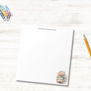 Waterverf Bloem Boeken Persoonlijk Boek Liefhebber Notitieblok
