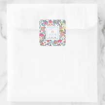 Waterverf bloem bohemian Sticker
