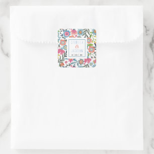 Waterverf bloem bohemian Sticker